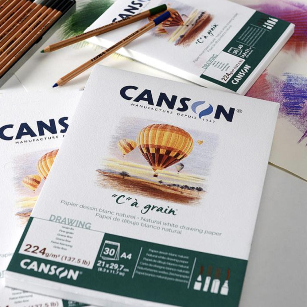Canson C a Grain Drawing Pad A4 224gsm 30 Sheets - Anandha Stationery Stores